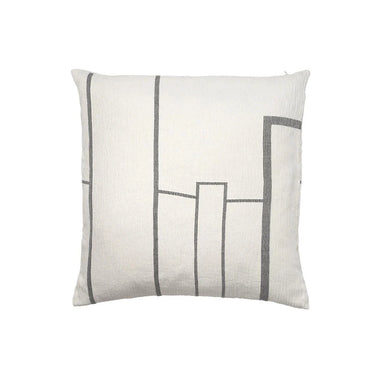 Cuscino architettonico | Bianco sporco/nero melange - ELIARREDA