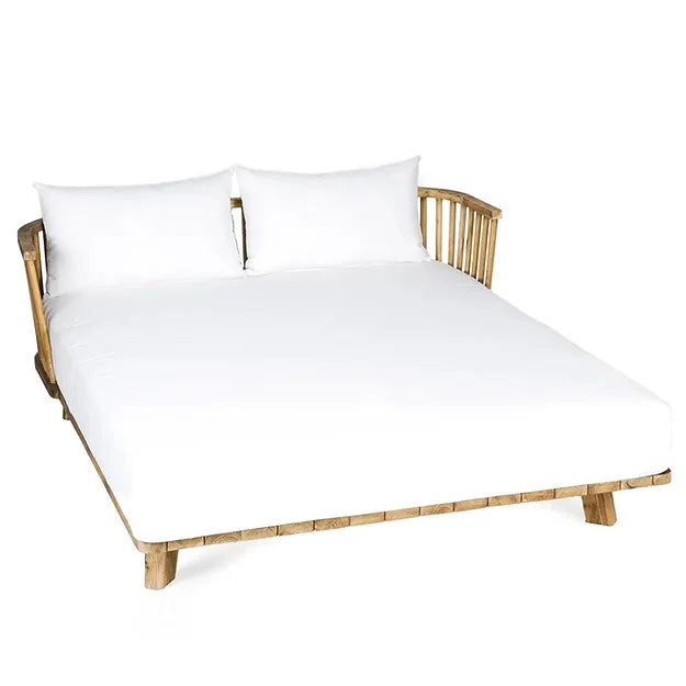 Il divano letto doppio Malawi - Bianco naturale