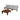 Set salotto da giardino Aruba 4 pezzi (cuscini inclusi) - Naturale/Bianco - Teak