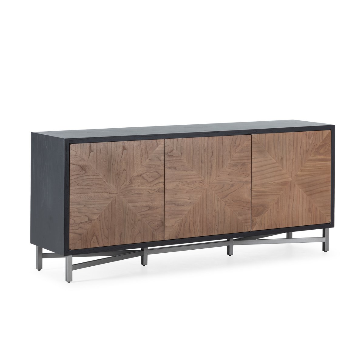 2-P DRESSER MADERA MANGO NATURAL W/PATAS METAL LL49152 (8472)