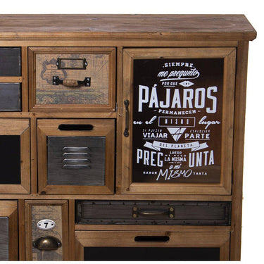 MOBILE DA INGRESSO IN LEGNO CON CASSETTI E ANTA, ABETE 90X32X83CM, ALTEZZA GAMBA: 9CM LL48924
