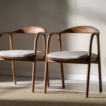 Atlas, 4 sedie di alta qualità in legno massello di noce