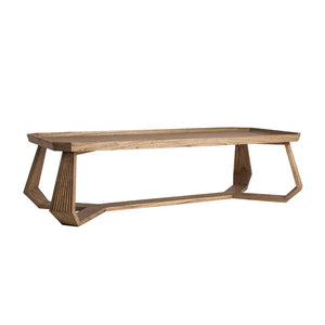 Tavolino da caffè Mindi in legno, marrone 140x60x40cm
