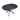 VULCANO EXTENDABLE ROUND DINING TABLE 100 - 140 CM BLACK/BLACK CERAMIC. OK1388