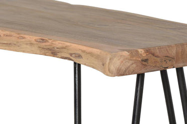 CONSOLLE IN ACACIA E FERRO