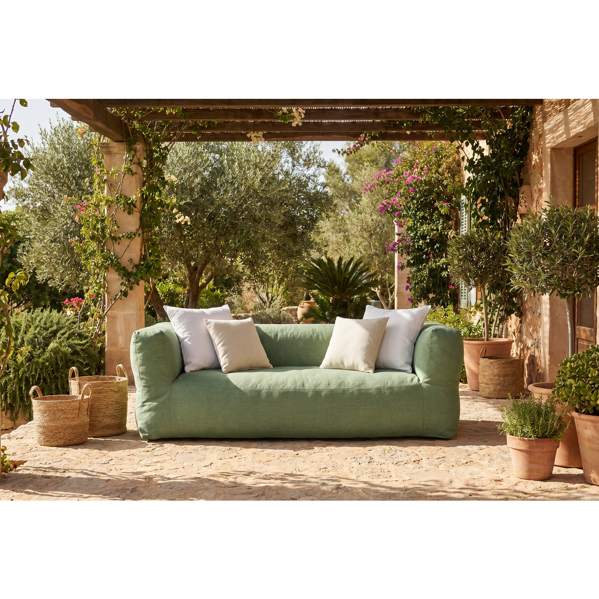 Divano da esterno NOMAD -  Heritage moss