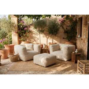 Poltrona NOMAD | Ravello a strisce ricci