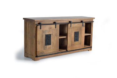 CREDENZA IN LEGNO DI MANGO IN STILE INDUSTRIALE 1231