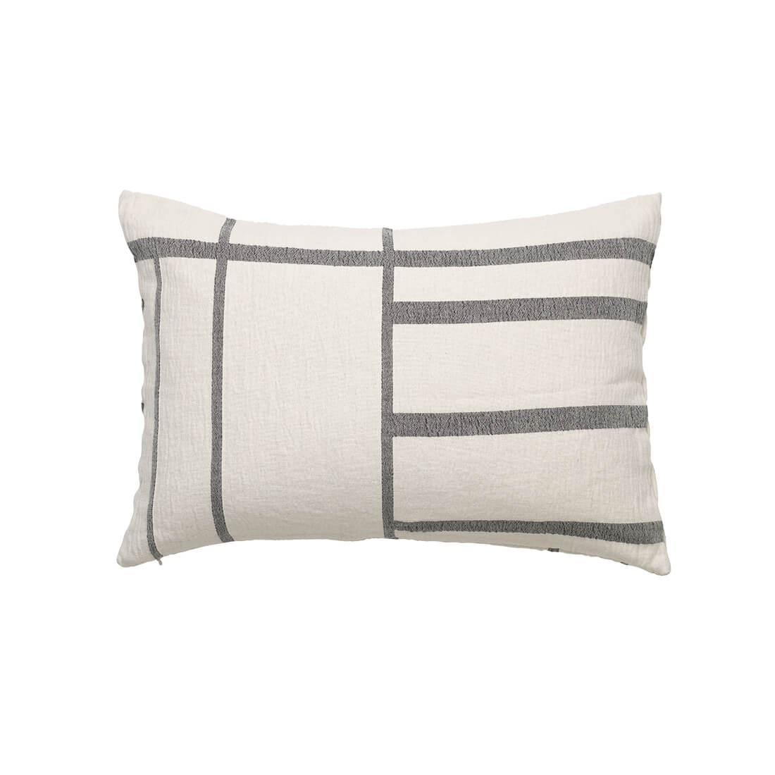 Architectural Pillow | Off-white/black melange