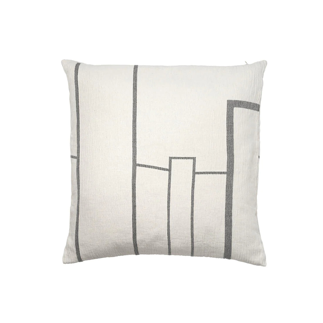 Architectural Pillow | Off-white/black melange