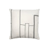 Cuscino architettonico | Bianco sporco/nero melange - ELIARREDA