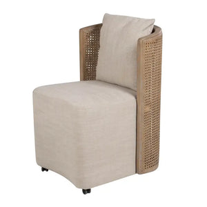 Poltrona Legno Frassino Beige 54x59x82 cm