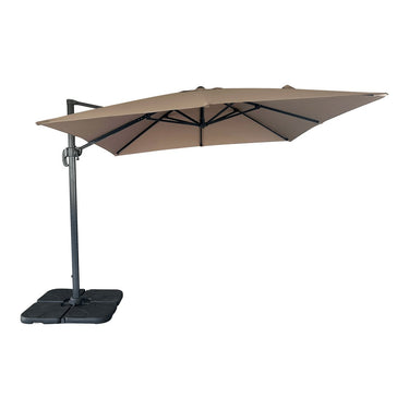 Ombrellone sospeso Baza - Sabbia, Alluminio/Poliestere, 295x295x260 cm