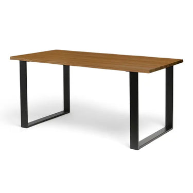 EXTENDING DINING TABLE IN PORCELAIN AND WALNUT WOOD 