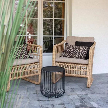 Aruba 5-piece garden lounge set + corner (including cushions) - White - Teak