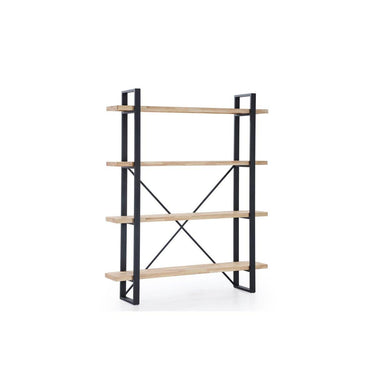 HIGH PLANK SHELF NORDIC OAK / BLACK. OK1292 (8472)