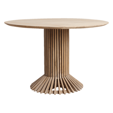 Tavolo rotondo in teak Eiffel