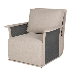 POLTRONA  ALLUMINIO TESSUTO IMPERMEABILE 89x89x85CM