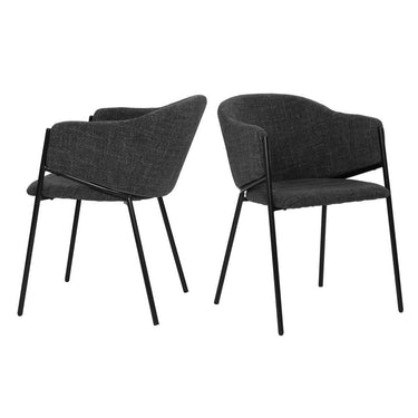 Set di 2 poltrone con tessuto strutturato
