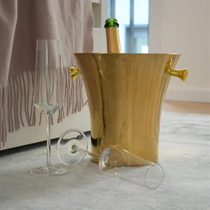Secchiello portabottiglie per vino e champagne dorato