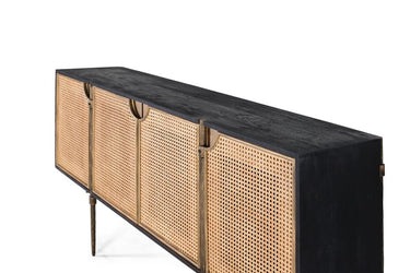 CREDENZA IN LEGNO E FERRO 2217