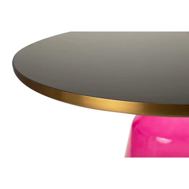 Tavolino da salotto Inox/Vetro nero 75x75x37 cm