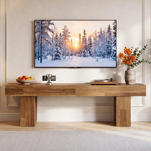 MESA DE COMEDOR EXTENSIBLE EN PORCELANATO Y MADERA DE NOGAL 