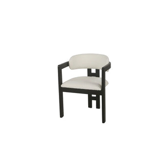4 white or black Bergamo dining room chairs