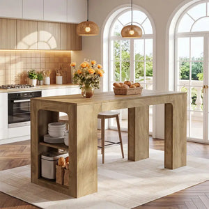 Isola cucina lunga 63", altezza bancone fissa