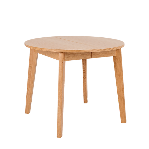 WOODYOU ROUND 95 rozkł dining table. - natural oak