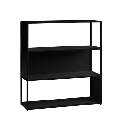 Libreria HYLLER SIDE METAL 100x110, nero o bianco