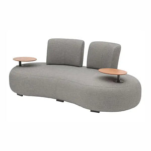 DIVANO 2 POSTI CON TAVOLINI GIREVOLI 213x104x73 CM