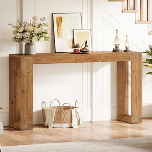 MESA DE COMEDOR EXTENSIBLE EN PORCELANATO Y MADERA DE NOGAL 