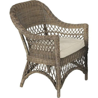 Poltrona in rattan grigio Polo-MFA1990C