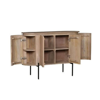 Credenza in lame di legno di mango-NCM3780