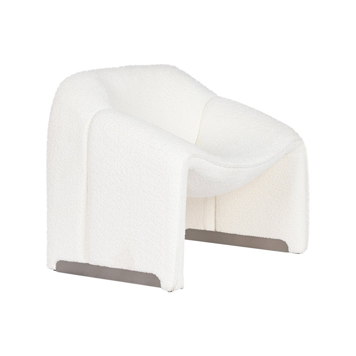 POLTRONA METALLO POLIESTERE 84X64X74 BIANCO LOOP MB212036 MINIMO 2 PEZZI