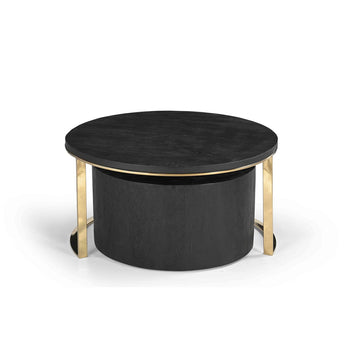 Set of 2 Champagne coffee tables