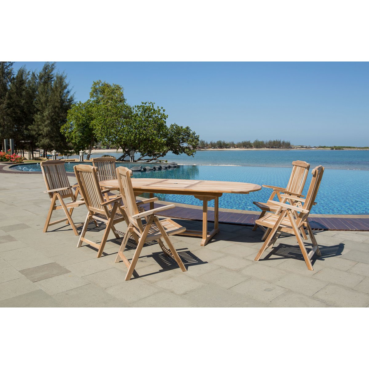 Esclusivo Salotto giardino  in teak luxury Lucky