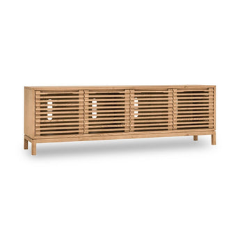 Credenza Tanner a quattro ante in legno di frassino in lino