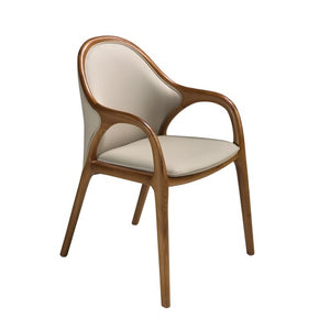 Sedia in similpelle color sabbia