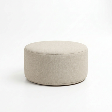 Pouf grande per esterni per tutte le stagioni | Lino beige