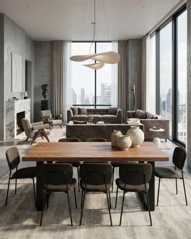 Tavolo in legno e ferro Denver Medium 180  e 200 cm
