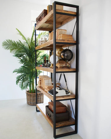 Libreria in ferro e legno Utility 120 cm