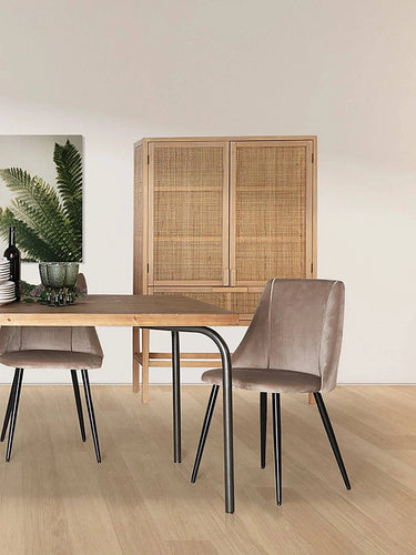 Credenza alta Bracke, legno di pino, naturale