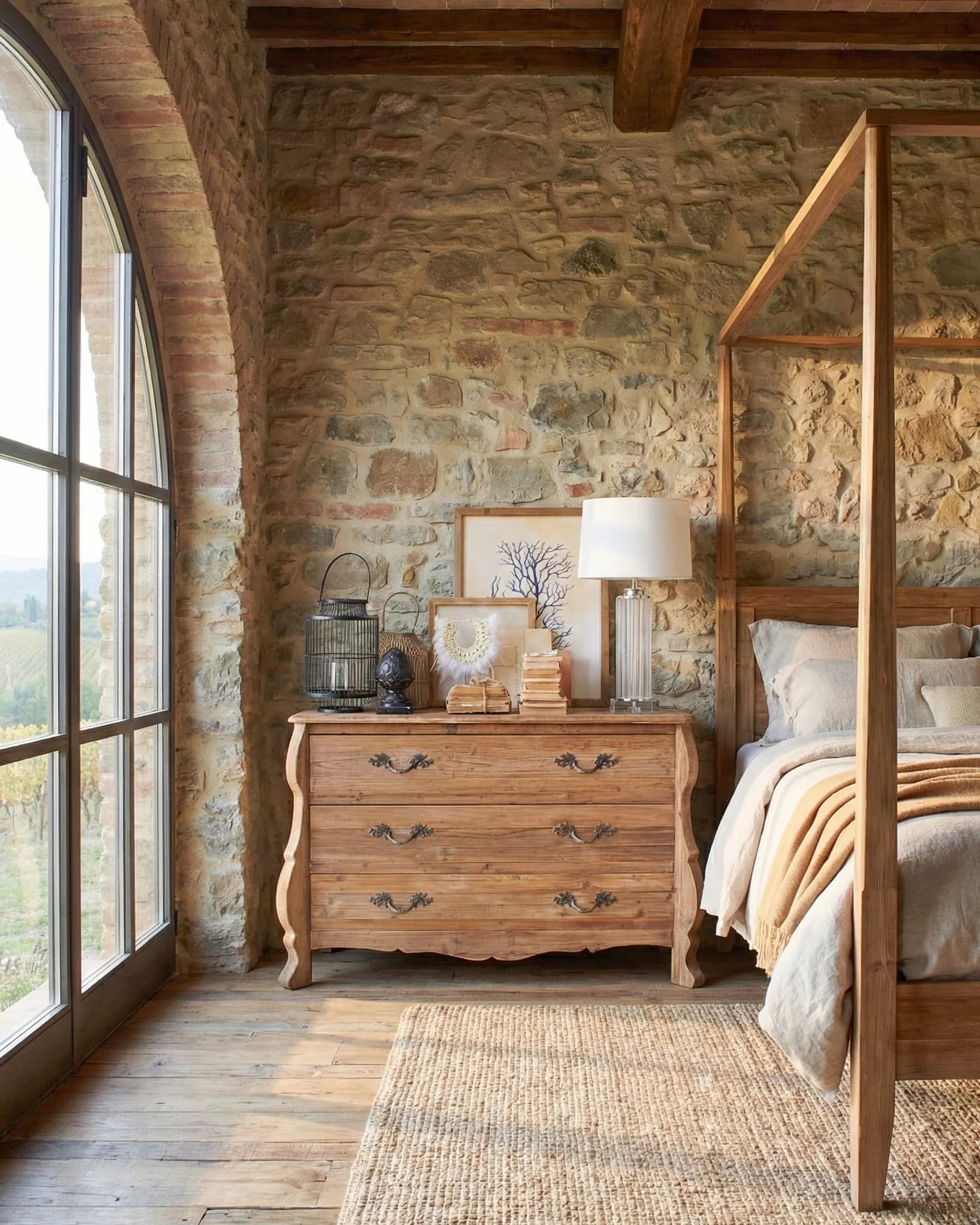 Cassettone in legno Chateau 140 cm