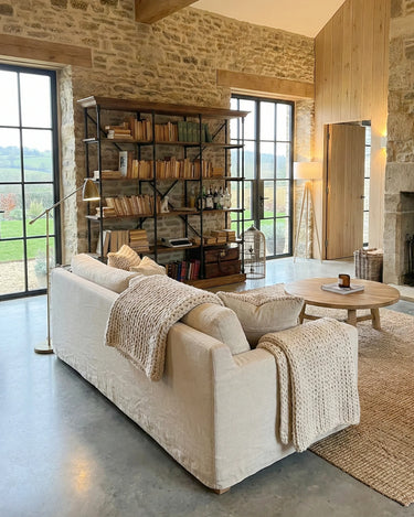 Libreria industriale in legno e ferro Boulangerie XL 213 cm