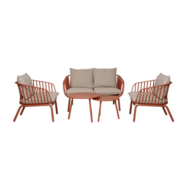 ARREDO DA GIARDINO IN POLIPROLYLENE E METALLO TERRACOTTA PALMA