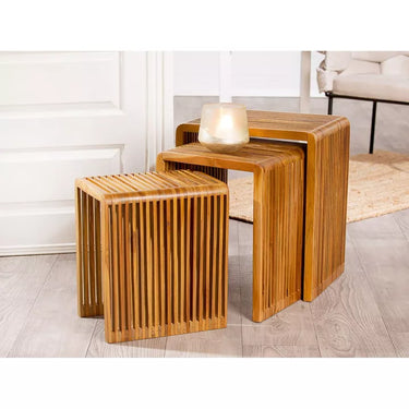 Set 3 tavolini rettangolari Cali H.50 cm