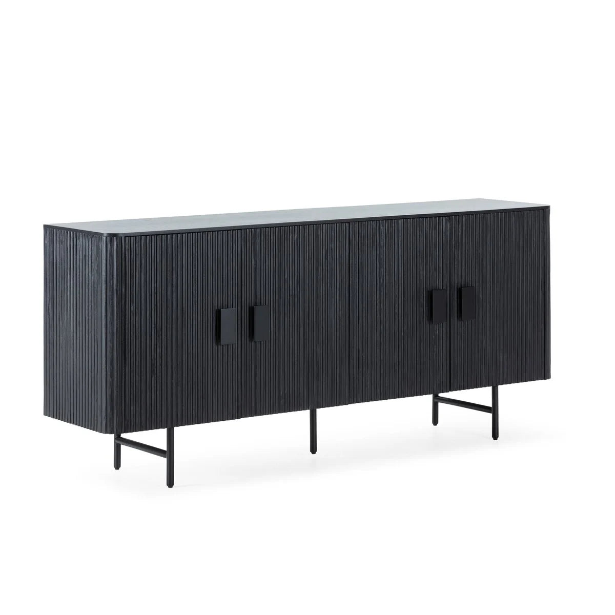 CREDENZA 192X45X85 LEGNO/METALLO NERO TH1609100