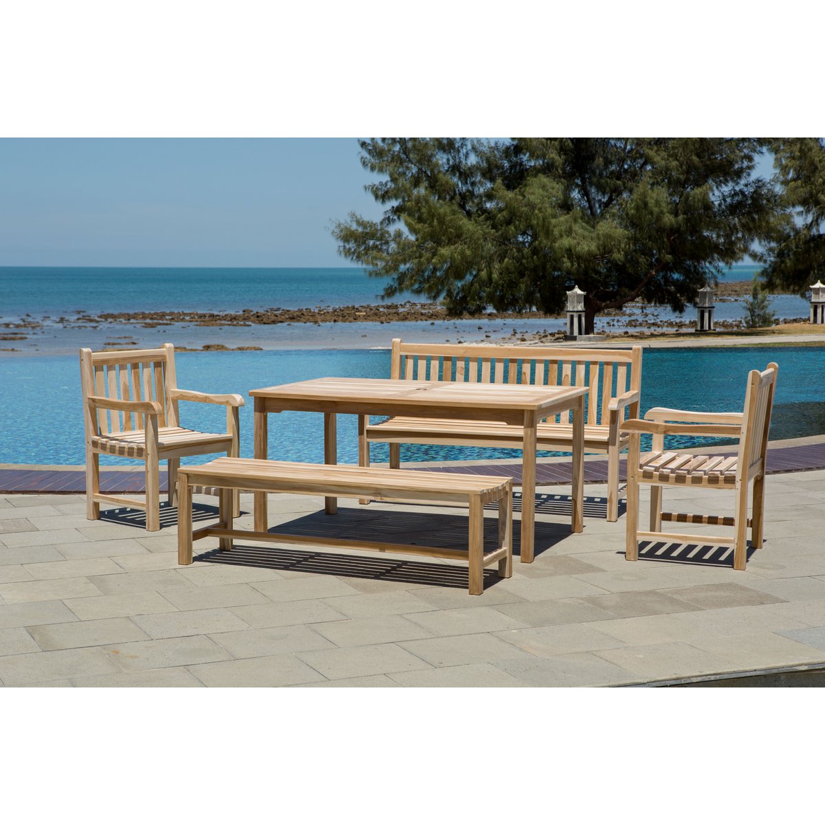 Esclusivo Salotto da giardino in teak luxury Lucy
